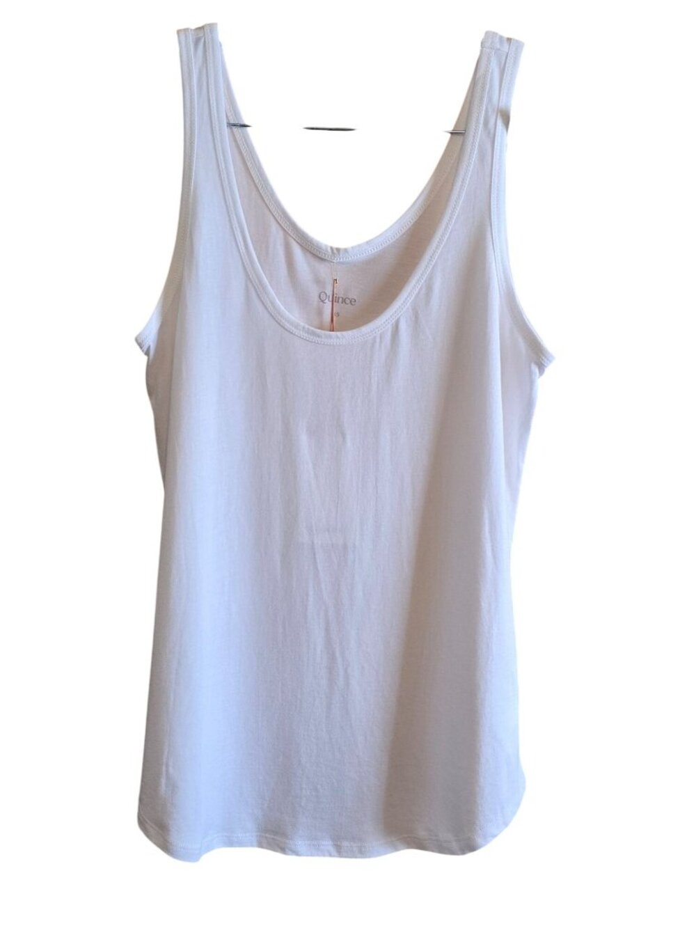 Quince White Sleeveless Tank Top XS Organic Pima Cotton Casual